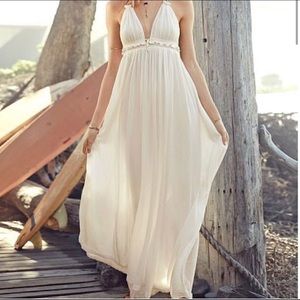 Victoria’s Secret Beach Halter Open Back Dress